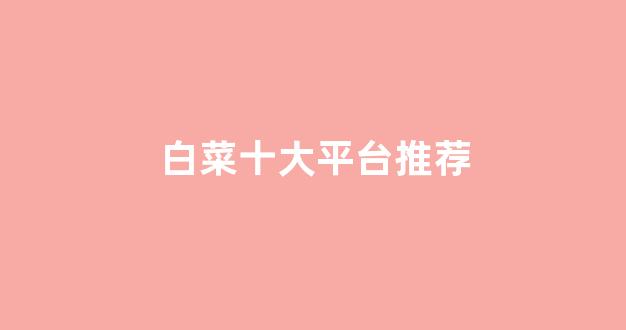 白菜优惠担保网
